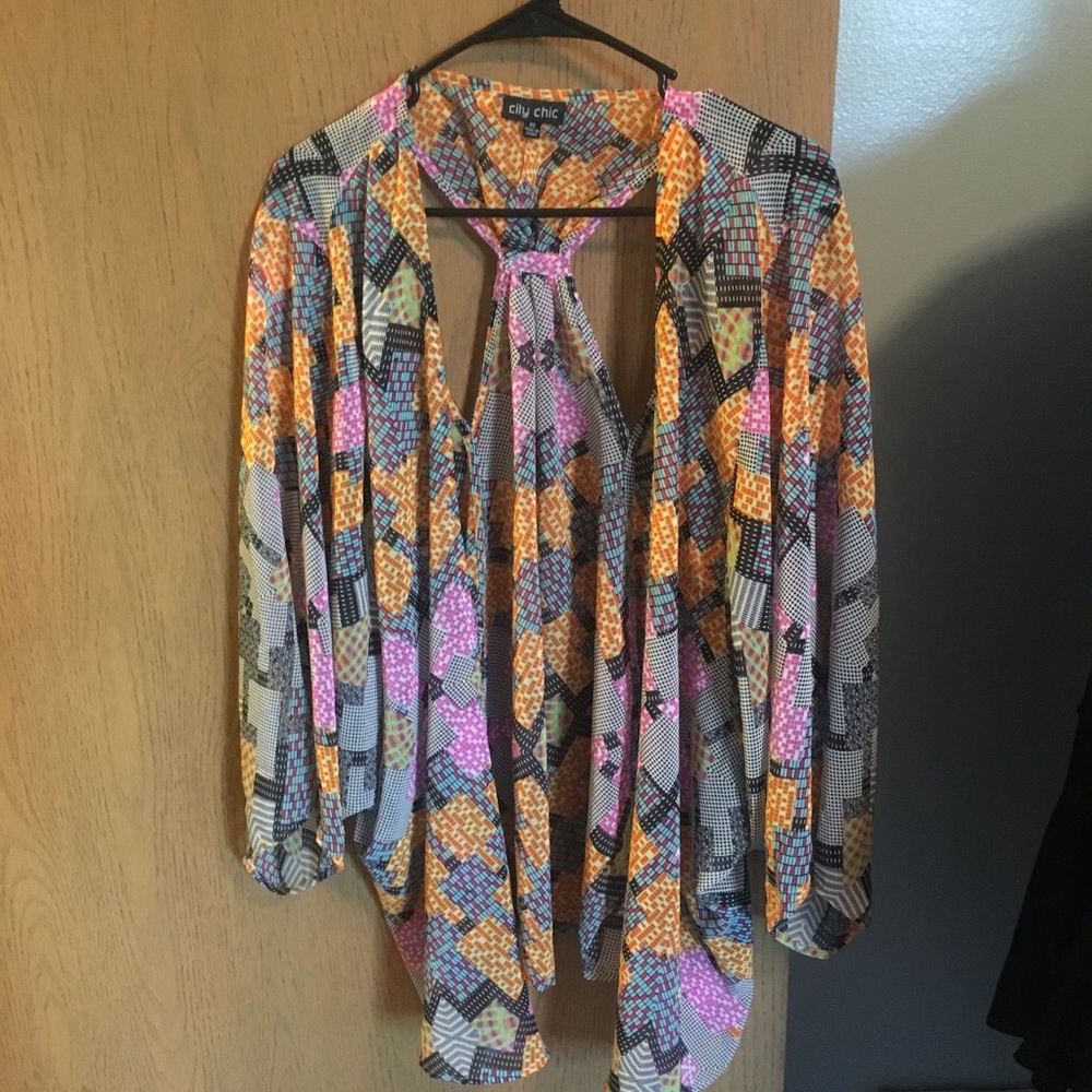 City Chic Festival Days Kimono Size XS (14) - Picture 5 of 7